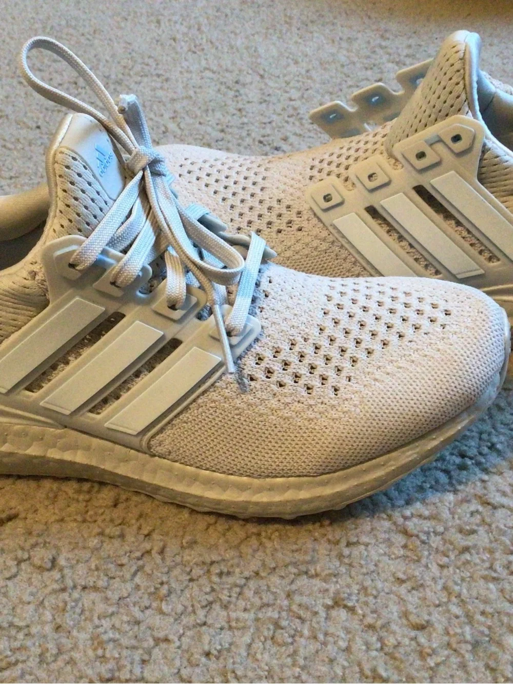 adidas Women’s Ultra Boost Athletic Shoes in Off-White/Grey